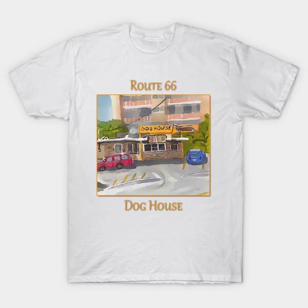 The Dog House on Route 66, in Albuquerque New Mexico T-Shirt by WelshDesigns